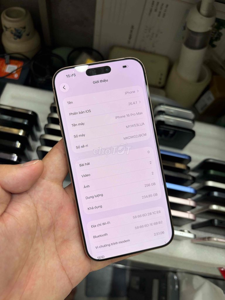 Apple iPhone 16 Pro Max 256GB Vàng Mỹ. Mua bán Điện thoại tại Huyện Thanh Trì Hà Nội được đăng bởi Đoàn Xuân Tùng hình 1