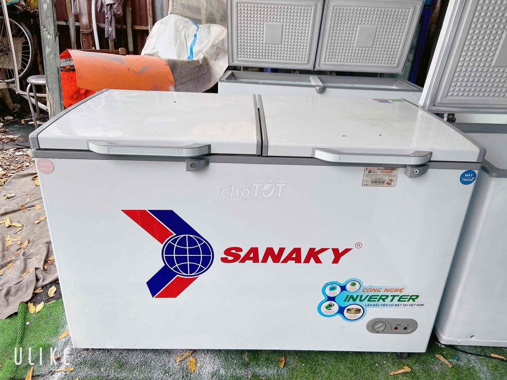 Tủ Đông mát Sanaky 5699W3 Inverter mới 95%