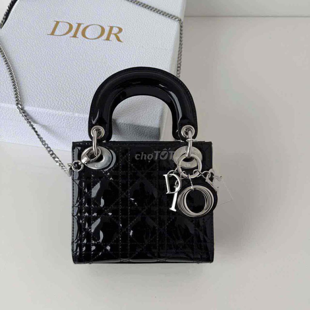 Túi xách Dior Lady Dior Da bóng Nữ Mini. Mua bán Túi xách tại Quận Gò Vấp Tp Hồ Chí Minh được đăng bởi Hàng hiệu Authenic hình 1