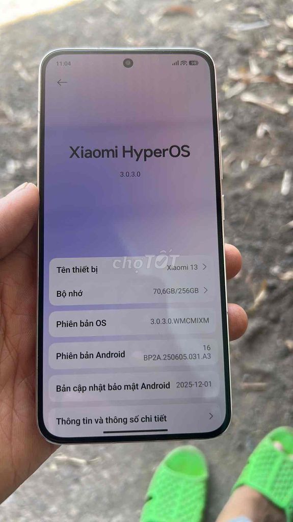 Xiaomi 13 256GB Trắng. Mua bán Điện thoại tại Thị xã An Nhơn Bình Định được đăng bởi Nguyen Diem hình 1