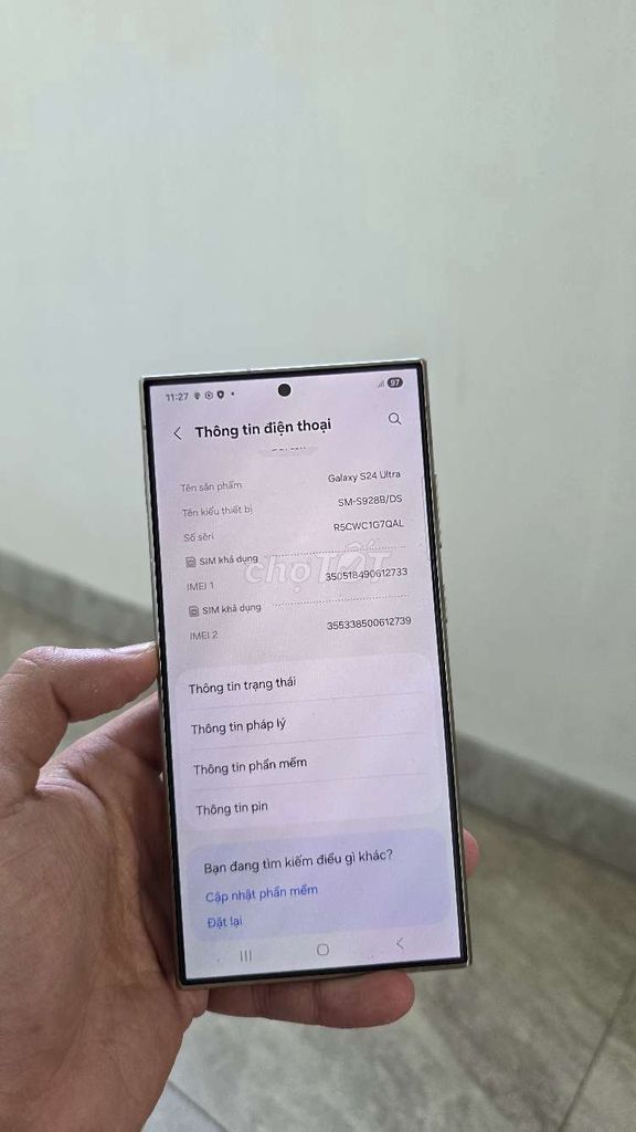 Samsung Galaxy S24 Ultra Xám. Mua bán Điện thoại tại Quận Liên Chiểu Đà Nẵng được đăng bởi Thien  hình 1