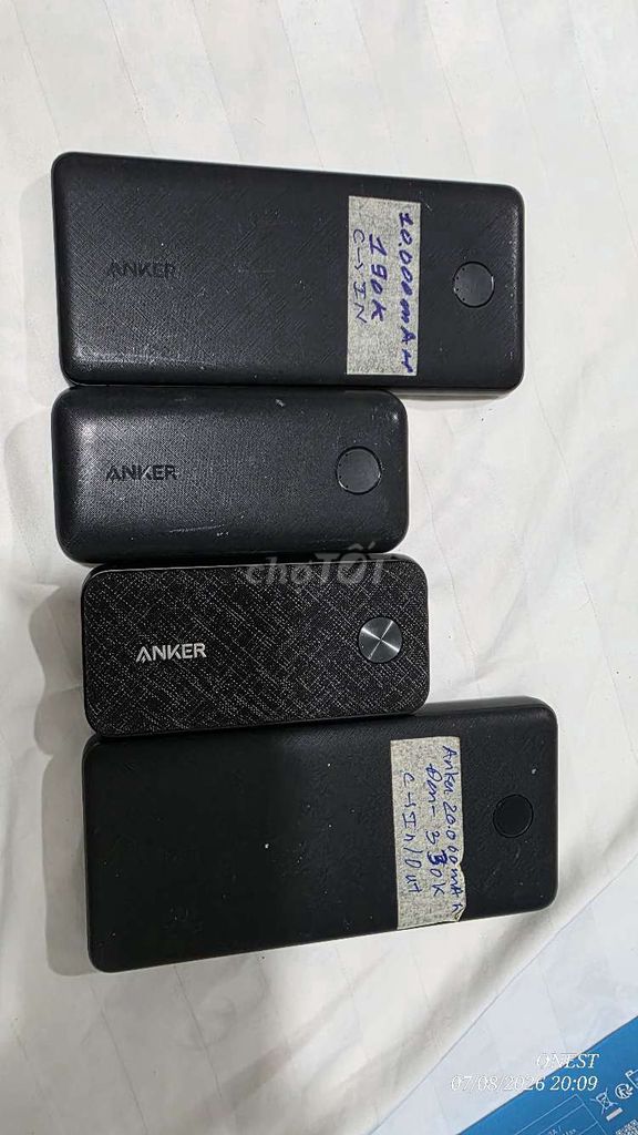Sạc dự phòng Anker 10000mAh Đen Sạc nhanh. Mua bán Phụ kiện (Màn hình, Chuột...) tại Thành phố Đồng Xoài Bình Phước được đăng bởi Thanh Liêm hình 1