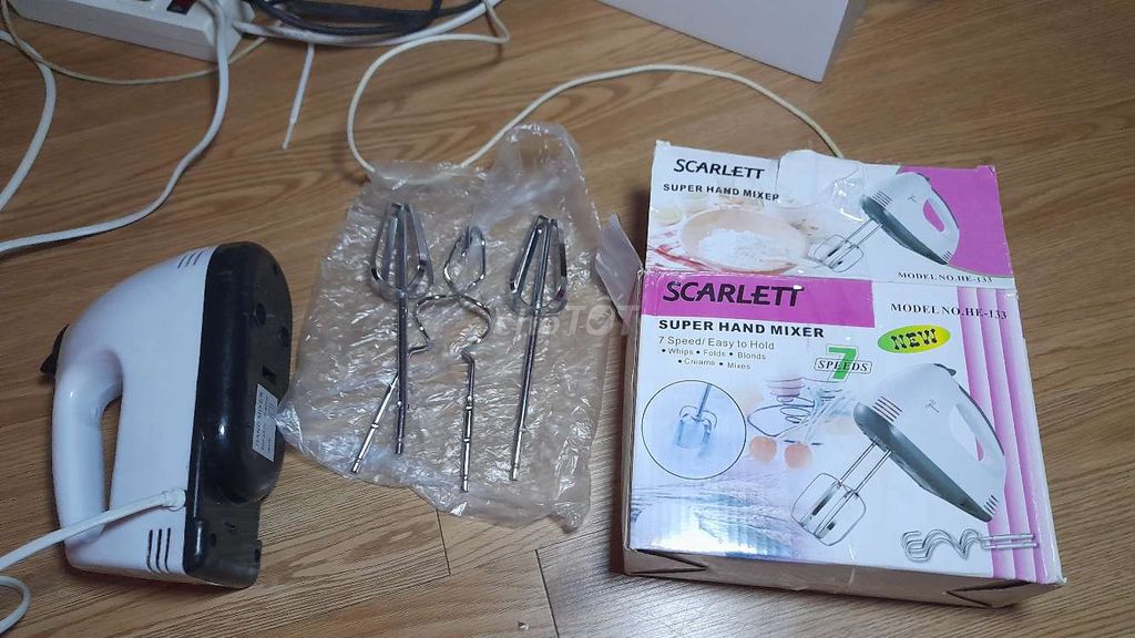 Máy đánh trứng Scarlett HE-133 Trắng. Mua bán Bếp, lò, đồ điện nhà bếp tại Quận 4 Tp Hồ Chí Minh được đăng bởi Mai Nguyễn hình 1