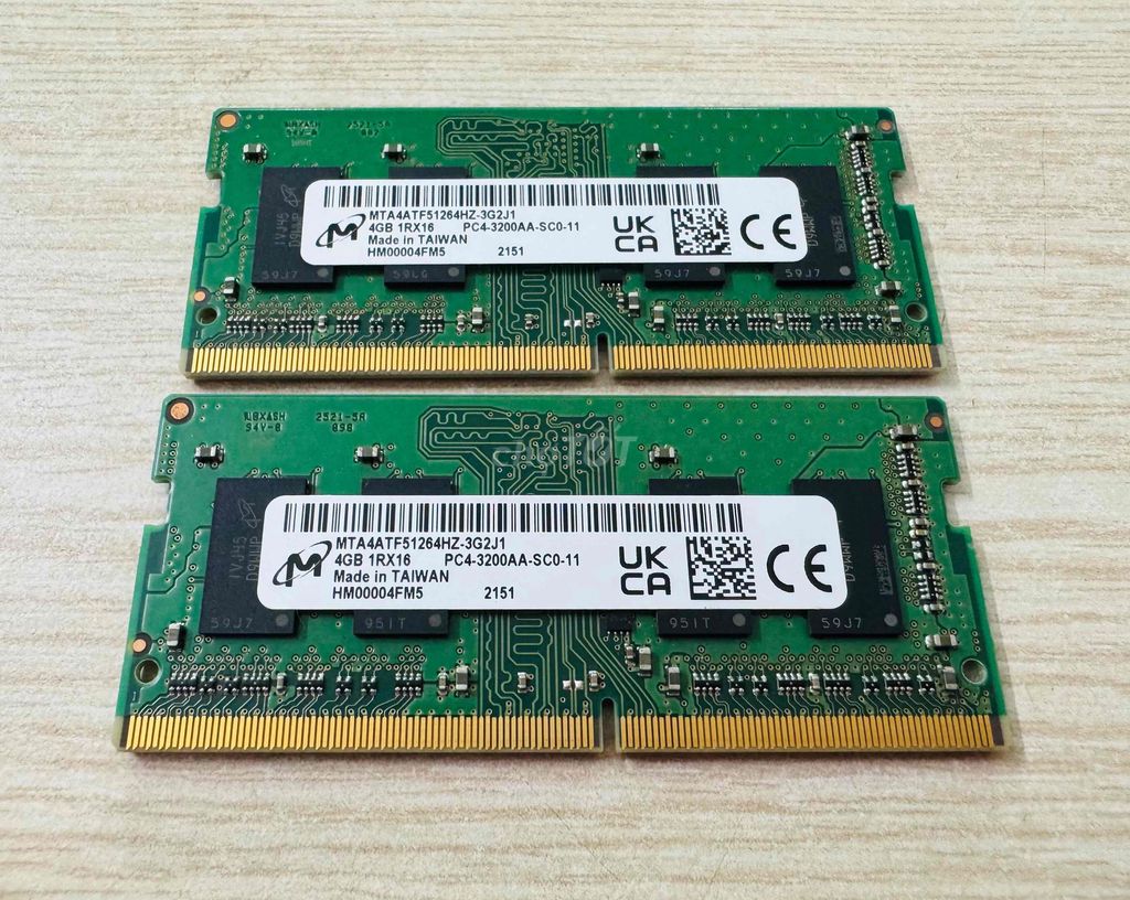 Ram laptop 4GB 3200, 4GB 2666, 4GB 2400, 4GB 2133. Mua bán Linh kiện (RAM, Card...) tại Quận 12 Tp Hồ Chí Minh được đăng bởi Anh Tuan hình 1