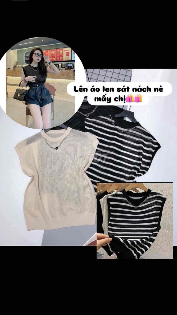 Áo len sát nách nữ len. Mua bán Quần áo tại Huyện Vĩnh Cửu Đồng Nai được đăng bởi Quỳnh Rin  hình 1