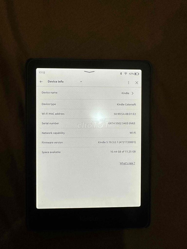 Máy đọc sách Kindle Colorsoft 16GB Đen Như mới. Mua bán Máy tính bảng tại Quận Ngũ Hành Sơn Đà Nẵng được đăng bởi Quang Nguyễn hình 1