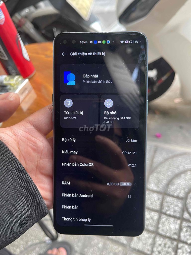 OPPO A93 128GB Xanh Đã dùng. Mua bán Điện thoại tại Quận Tân Phú Tp Hồ Chí Minh được đăng bởi Duc Huy Tran hình 1
