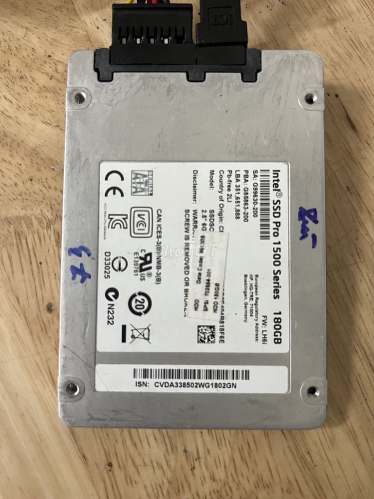 Ổ cứng SSD Intel SSD 180G. Mua bán Linh kiện (RAM, Card...) tại Quận Tây Hồ Hà Nội được đăng bởi MayTinhGiaReHaNoi hình 1
