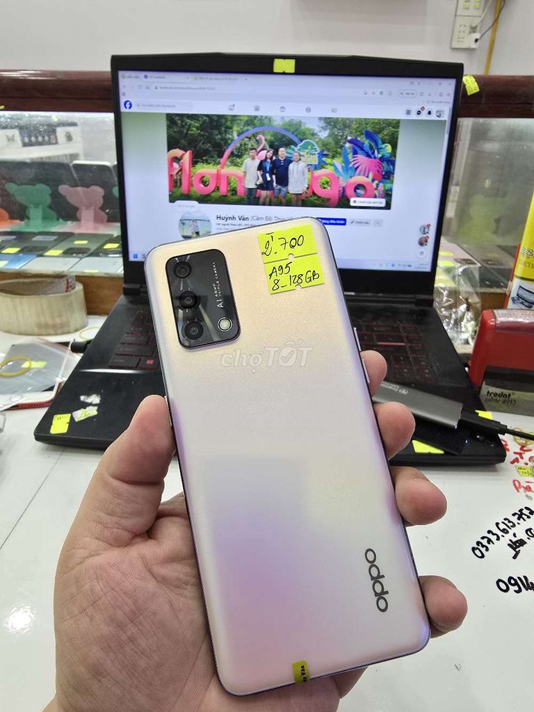 Oppo A95 128GB Trắng. Mua bán Điện thoại tại Thành phố Long Xuyên An Giang được đăng bởi Facebook Cầm Đồ Thúy Vân hình 1