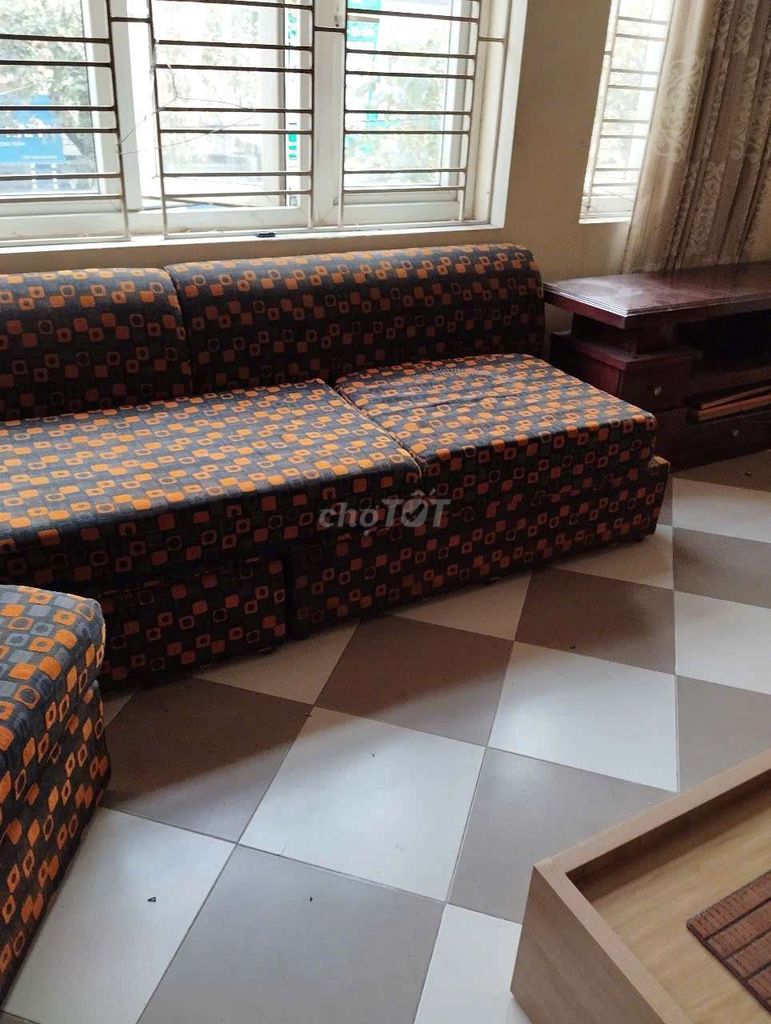 Sofa 2 băng ngắn 1 băng dài nỉ