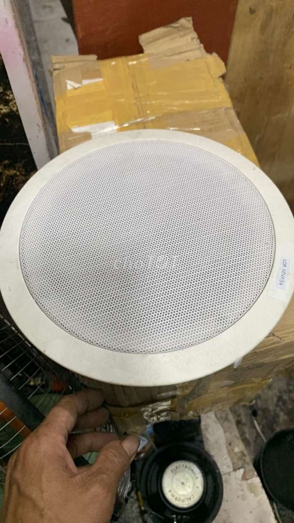 1 cái. Loa. Âm trần. 20cm. Như hình hát tốt zing. Mua bán Tivi, Âm thanh tại Quận Tân Bình Tp Hồ Chí Minh được đăng bởi ngoc Anh hình 1