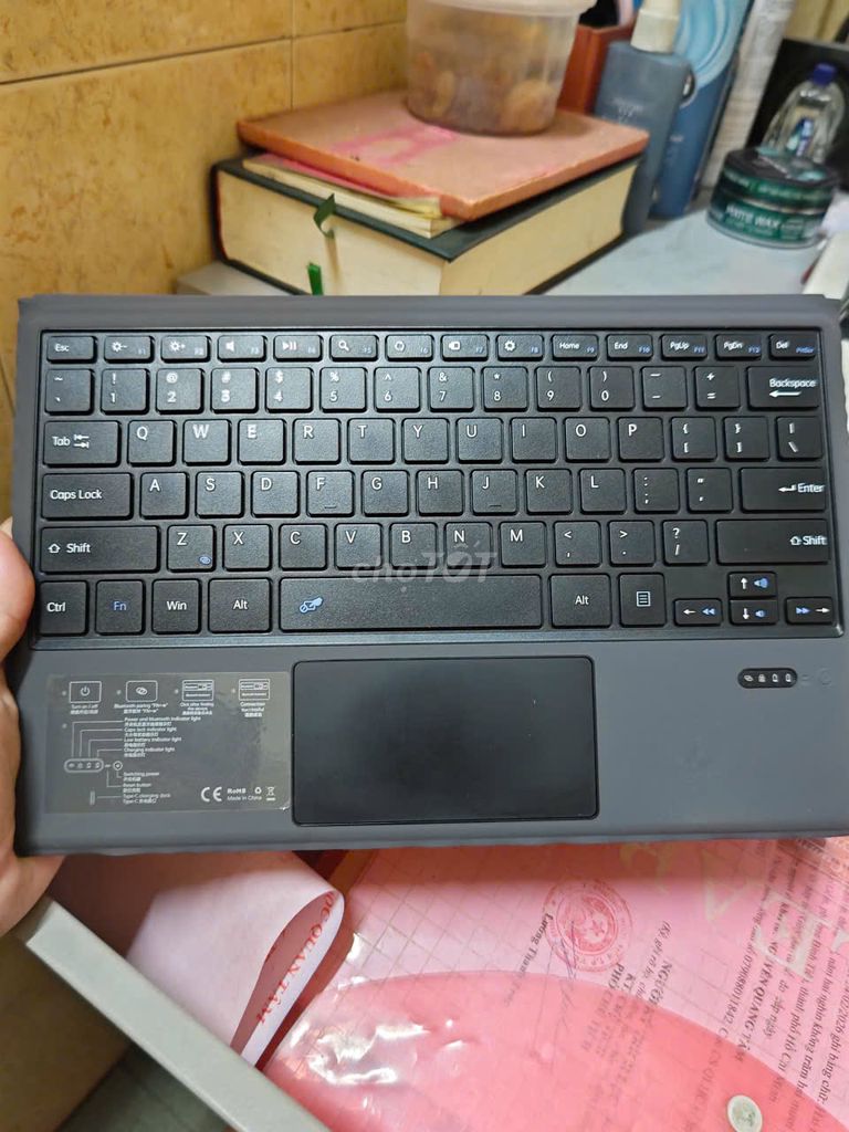 Bàn phím Bluetooth Đen Surface. Mua bán Phụ kiện (Màn hình, Chuột...) tại Quận 6 Tp Hồ Chí Minh được đăng bởi Quang Tâm hình 1