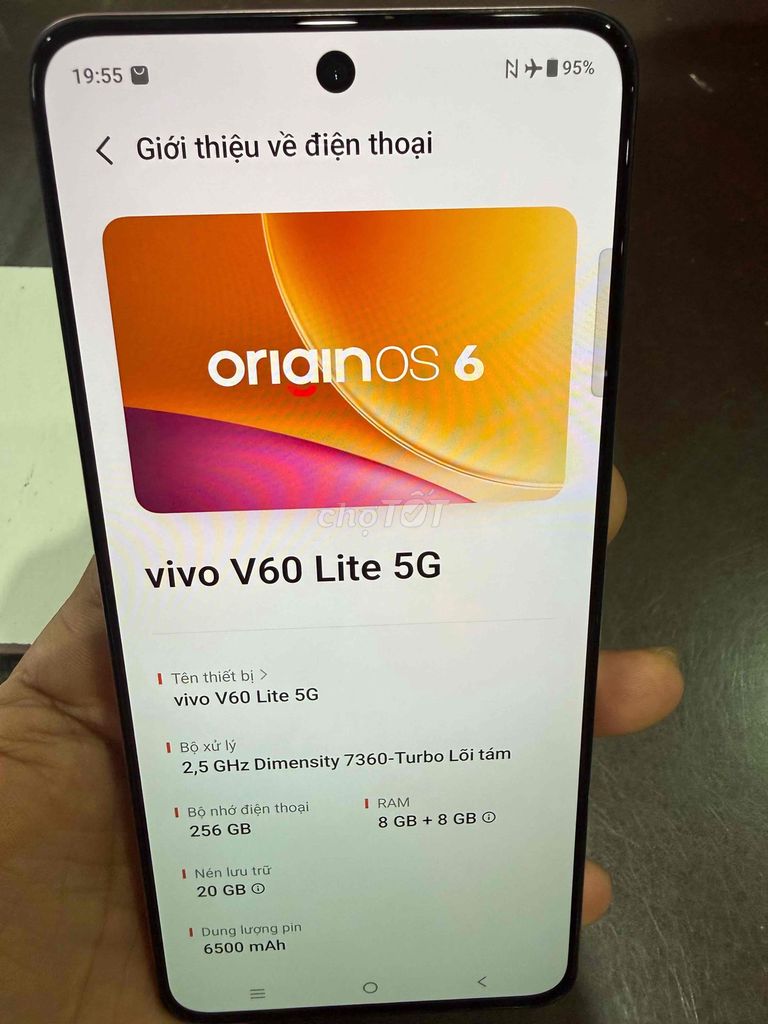 Vivo V60 Lite 5G 8/256GB zin đẹp củ chi. Mua bán Điện thoại tại Huyện Củ Chi Tp Hồ Chí Minh được đăng bởi trong hình 1