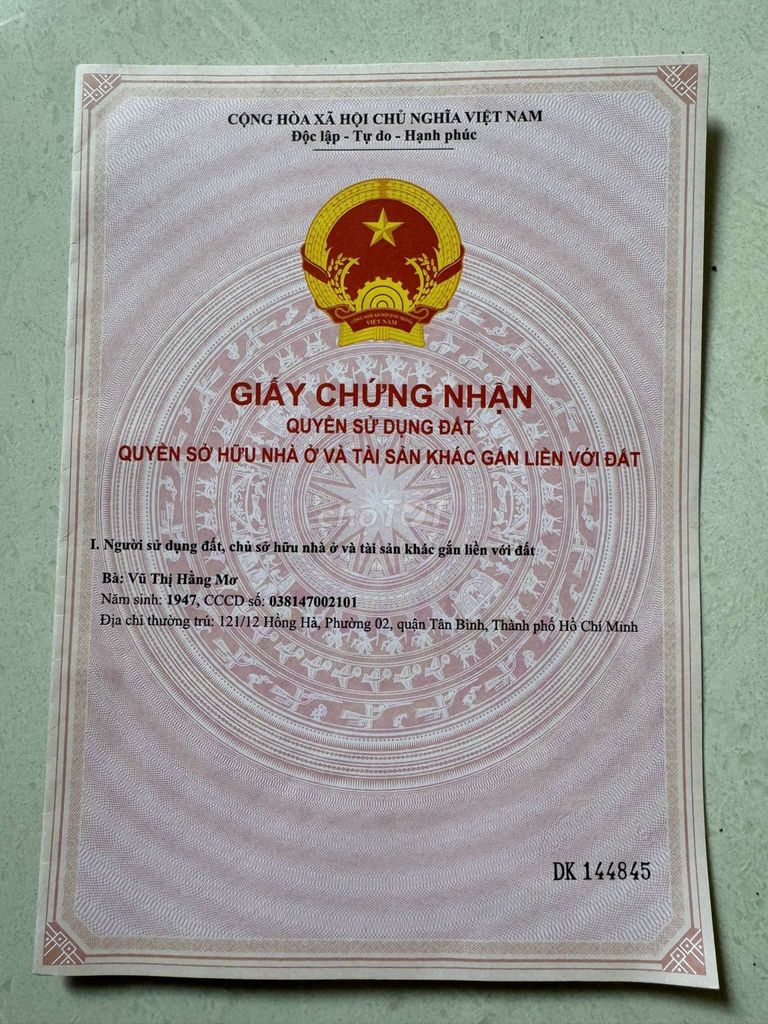 Cho thuê NNC làm CHDV mặt tiền đường Yên Thế , Ngay Sân Bay