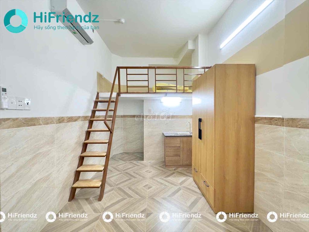 НОВЫЙ ЛОФТ С БАЛКОНОМ ПОСТРОЕН НА 100% _Ha Buy Giap Q12_Elevator, НЕДАЛЕКО ОТ NTTU