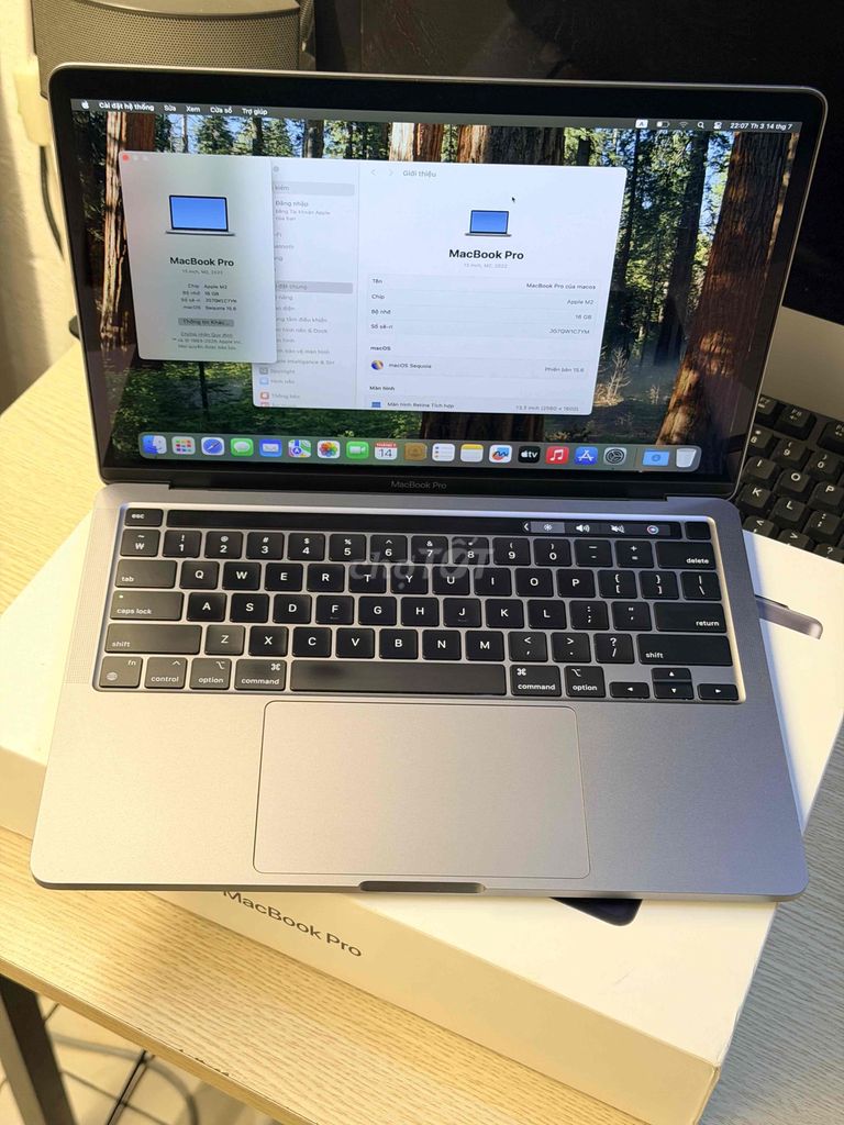 Apple MacBook Pro M2 13.3 inch Xám 16GB 256G. Mua bán Laptop tại Quận Ba Đình Hà Nội được đăng bởi Nguyen  hình 1