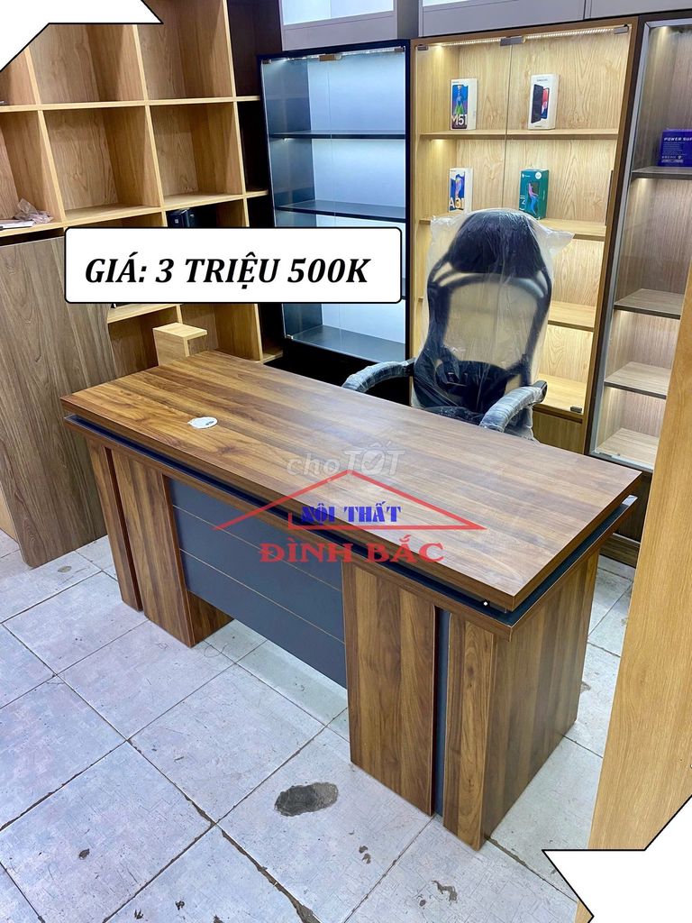 SALE BÀN LÀM VIỆC & BÀN GIÁM ĐỐC 1M6 X 60 VÁN MDF