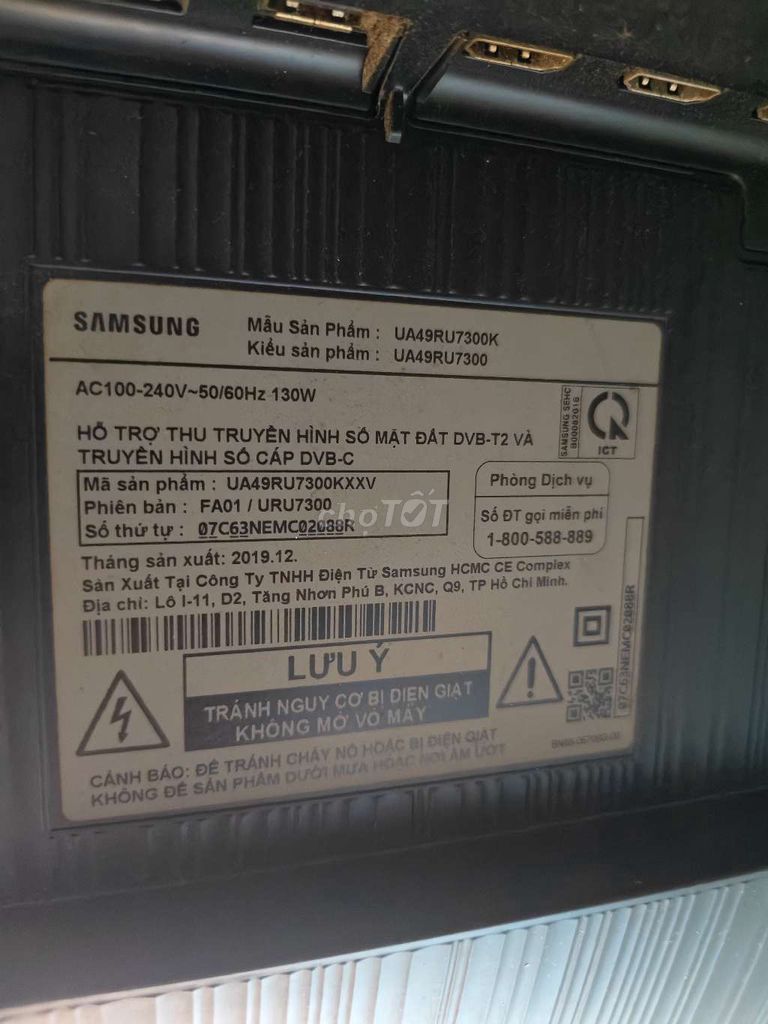 Tivi Samsung UA49RU7300K. Mua bán Tivi, Âm thanh tại Quận 4 Tp Hồ Chí Minh được đăng bởi Trung hình 1