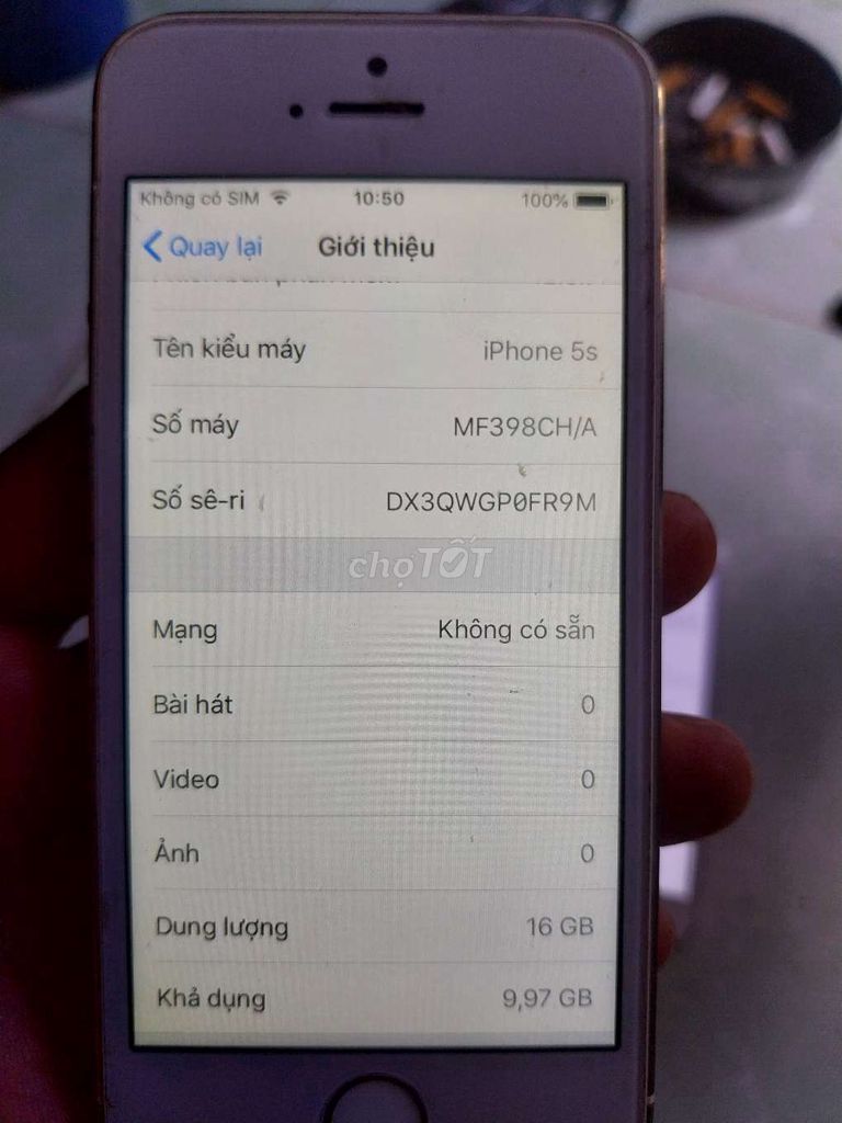 Apple iPhone 5s 16GB Vàng Đã sử dụng. Mua bán Điện thoại tại Quận Bình Tân Tp Hồ Chí Minh được đăng bởi Nhữ Sang Gamer hình 1