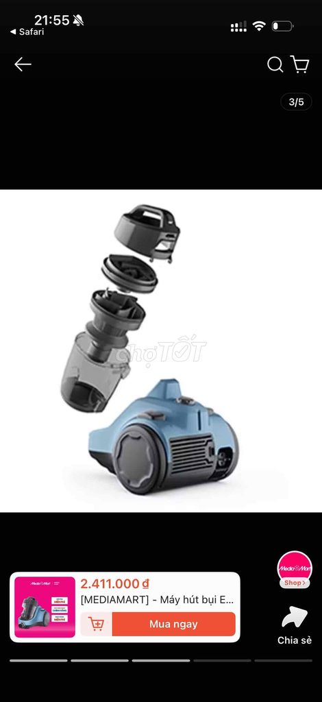 Máy hút bụi Electrolux Xanh dương. Mua bán Thiết bị vệ sinh, nhà tắm tại Thành phố Sóc Trăng Sóc Trăng được đăng bởi Saru hình 1