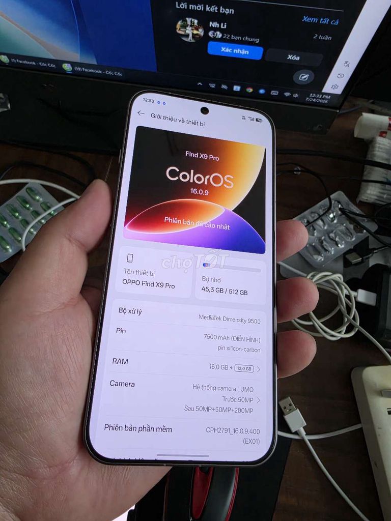 Oppo Find X9 Pro 512GB Xám. Mua bán Điện thoại tại Quận Thanh Xuân Hà Nội được đăng bởi Hoang Ha hình 1