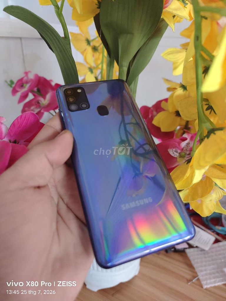 Samsung Galaxy A21s Xanh Màn hình to. Mua bán Điện thoại tại Thành phố Biên Hòa Đồng Nai được đăng bởi Tùng phát  hình 1
