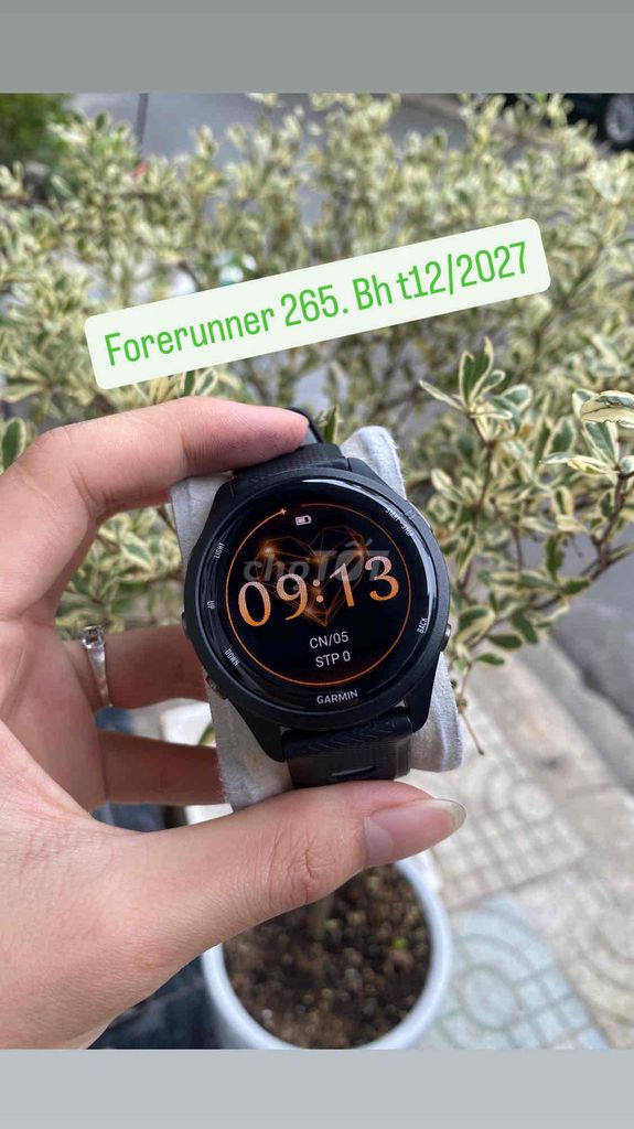 Garmin Forerunner 265 Đen. Mua bán Thiết bị đeo thông minh tại Quận 8 Tp Hồ Chí Minh được đăng bởi Dung Garmin chinh hang  hình 1