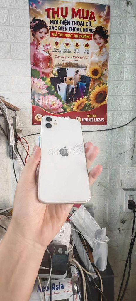 Apple iPhone 11 Trắng. Mua bán Điện thoại tại Thành phố Huế Thừa Thiên Huế được đăng bởi T PLUS MOBILE MUA BÁN ĐIỆN THOẠI hình 1