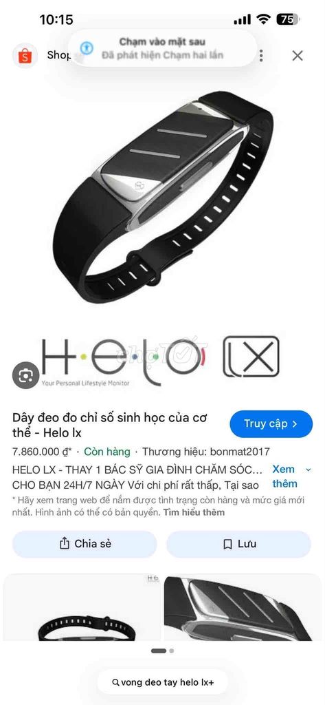 Helo Vòng đeo tay theo dõi sức khoẻ Hello lx. Mua bán Thiết bị đeo thông minh tại Quận Hải An Hải Phòng được đăng bởi Thành hình 1