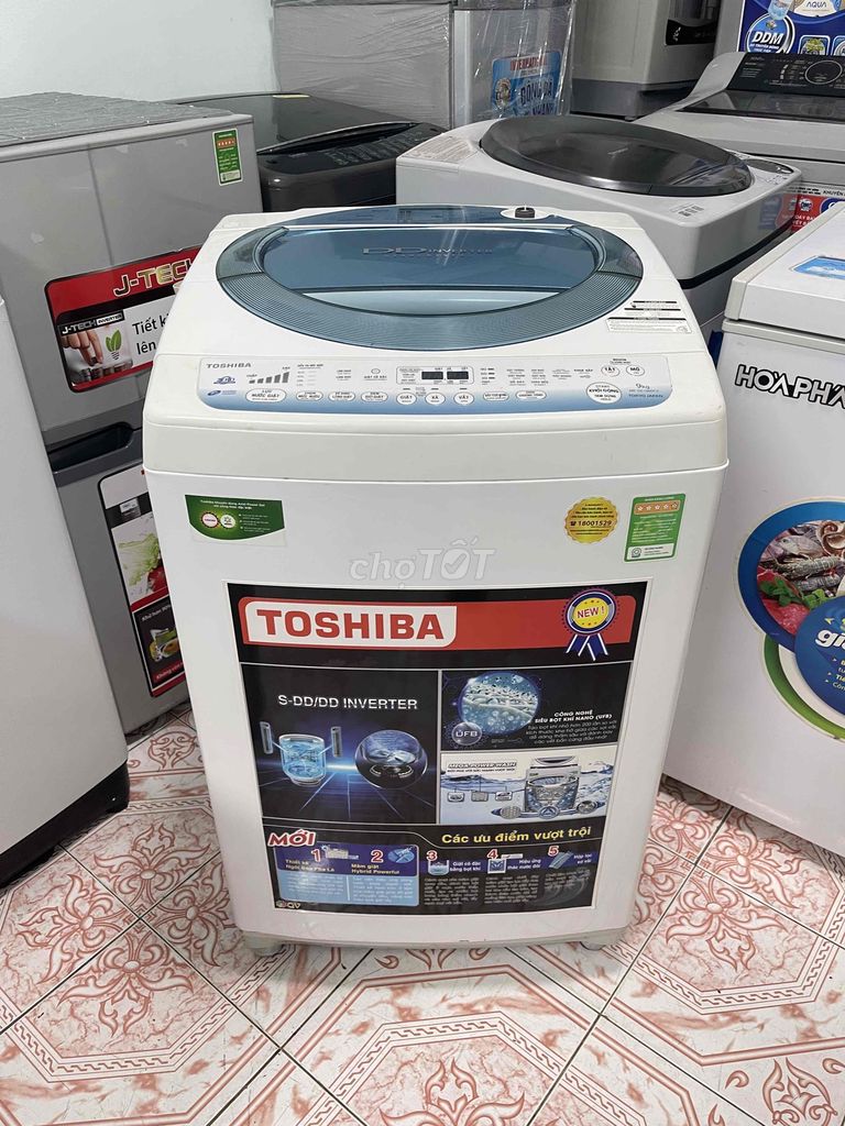 Thanh lý máy giặt Toshiba inverter 9kg sạch đẹp. Mua bán Máy giặt tại Quận Bình Tân Tp Hồ Chí Minh được đăng bởi Pi trần hình 5