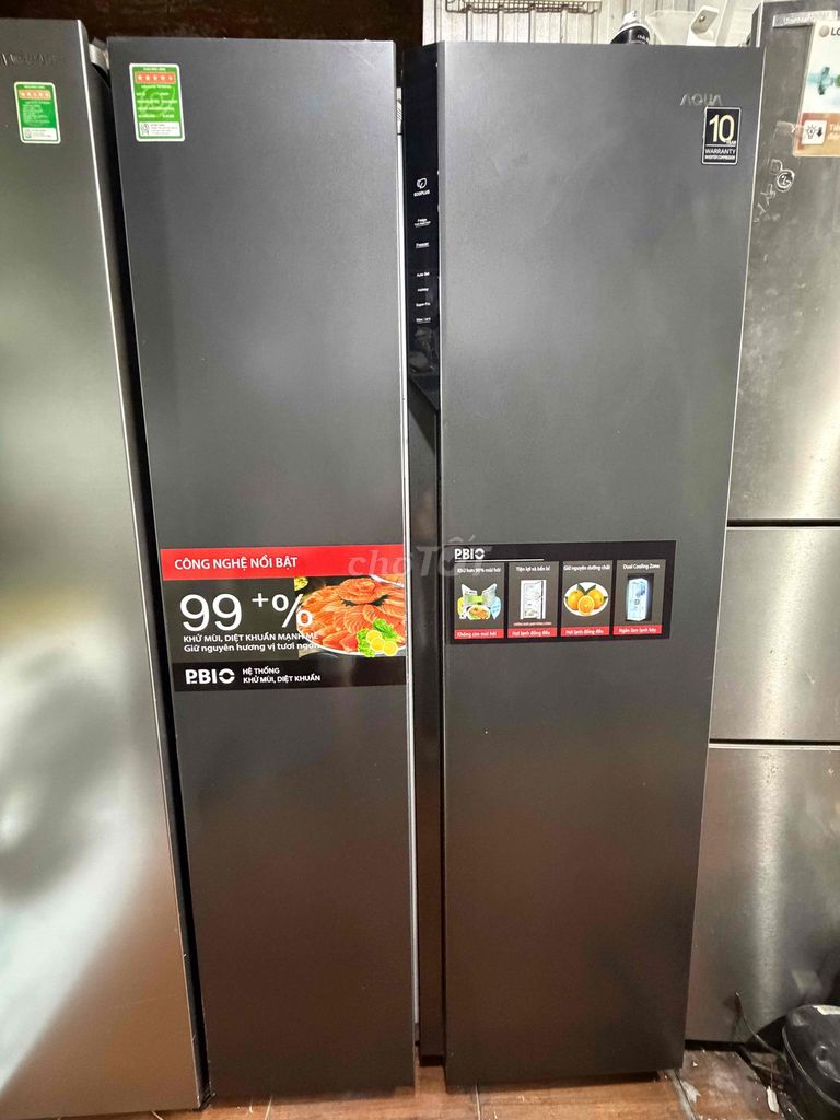 Tủ lạnh Aqua 550 lít Xám Khử mùi. Mua bán Tủ lạnh tại Quận Gò Vấp Tp Hồ Chí Minh được đăng bởi Hoàng sang hình 1