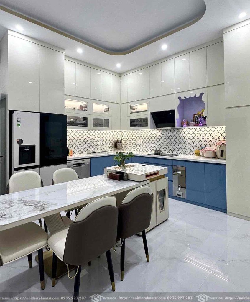 Thiết kế tủ bếp cánh Acrylic nâng tầm không gian. Mua bán Tủ, kệ gia đình tại Quận Thanh Khê Đà Nẵng được đăng bởi Nội thất bếp trọn gói TST  hình 1