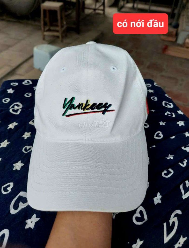 Mũ lưỡi trai MLB Vải Trắng. Mua bán Phụ kiện thời trang khác tại Huyện Phúc Thọ Hà Nội được đăng bởi Hoàng Duy Được hình 1