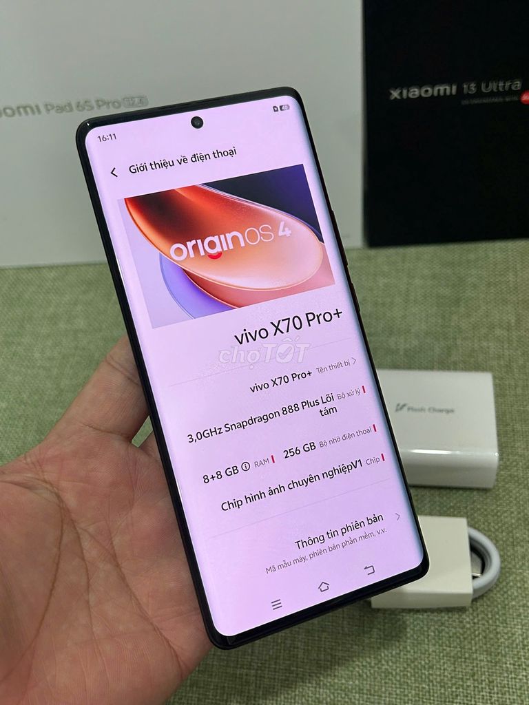 Vivo X70 Pro Plus 8/256 sạc 80w flash TRẢ GÓP- COD. Mua bán Điện thoại tại Quận Hoàng Mai Hà Nội được đăng bởi Trần Ngọc Hiếu hình 2