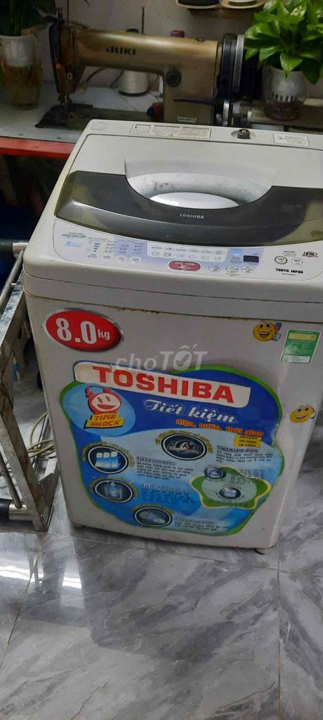Máy giặt Toshiba 8.0 kg Trắng đã dùng. Mua bán Máy giặt tại Quận 1 Tp Hồ Chí Minh được đăng bởi Bích Ngọc hình 1