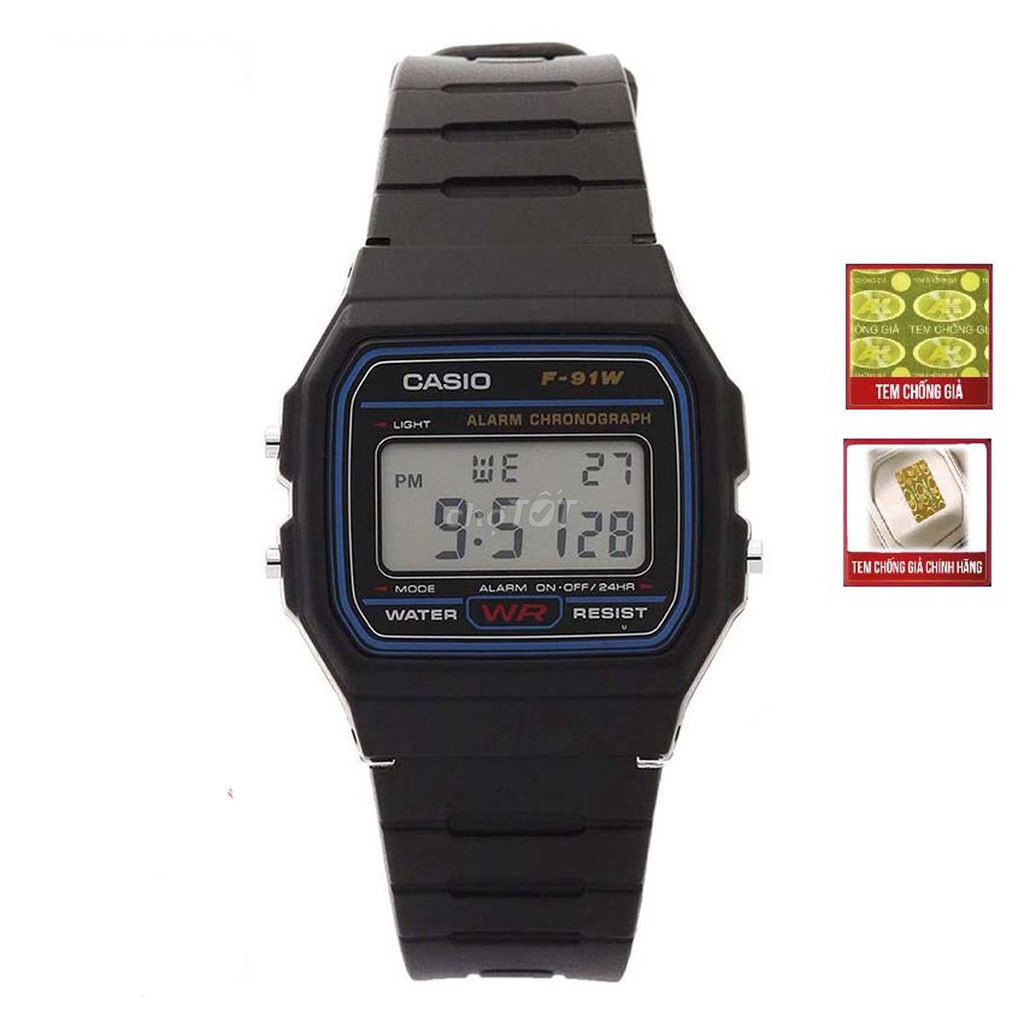 Đồng hồ nam Casio F-91W-1DG dây nhựa. Mua bán Đồng hồ tại Huyện Văn Lâm Hưng Yên được đăng bởi nguyễn hải hình 1