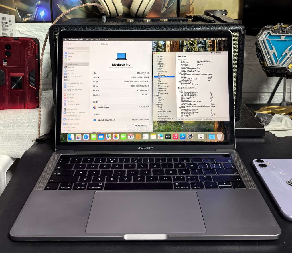 Macbook Pro 2019 i5 Ram 16G SSD 256G , Touch Bar