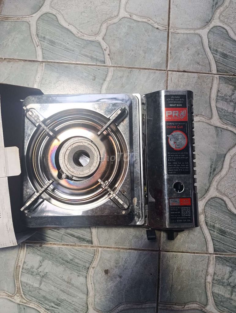Bếp ga mini PRO MINI STOVE Kim loại Bạc Mới 99%. Mua bán Bếp, lò, đồ điện nhà bếp tại Thành phố Biên Hòa Đồng Nai được đăng bởi BIÊN HÒA  hình 1