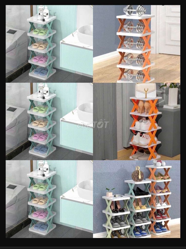 Kệ giày dép 5 tầng chữ X bằng nhựa 250k3c thanh lý. Mua bán Tủ, kệ gia đình tại Quận Thanh Khê Đà Nẵng được đăng bởi Gia Dụng Thủy Lê hình 1