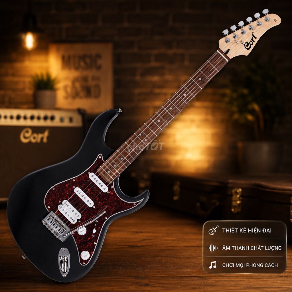 Combo Đàn guitar điện Cort G110 Đen Như mới. Mua bán Nhạc cụ tại Thành phố Đồng Xoài Bình Phước được đăng bởi Kim Thành Công hình 1