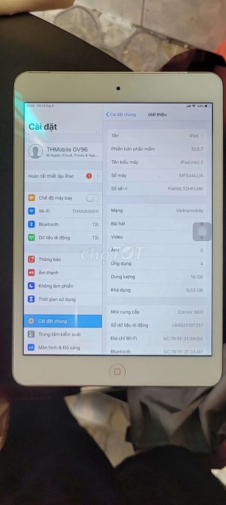 Ipad mini 2 dùng Sim4G Full Zin Đẹp Mượt Ko Icloud. Mua bán Máy tính bảng tại Quận Gò Vấp Tp Hồ Chí Minh được đăng bởi SecondFones hình 3