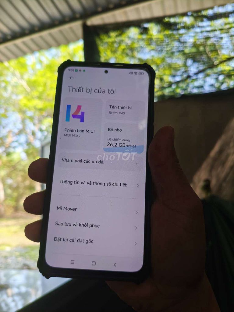 Xiaomi Redmi K40 Trắng Zin. Mua bán Điện thoại tại Huyện Bắc Tân Uyên Bình Dương được đăng bởi Thế anh  hình 1