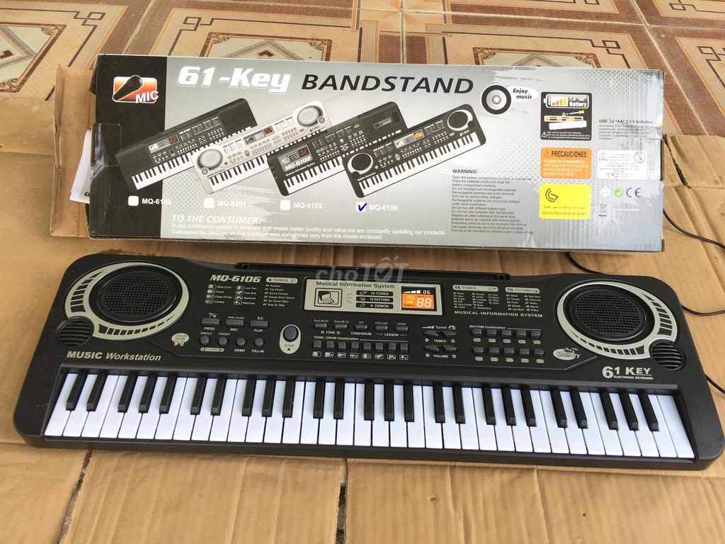 Đàn piano organ MQ-6106 61 phím Đen. Mua bán Nhạc cụ tại Thị xã Duy Tiên Hà Nam được đăng bởi hinh dieu linh hình 1