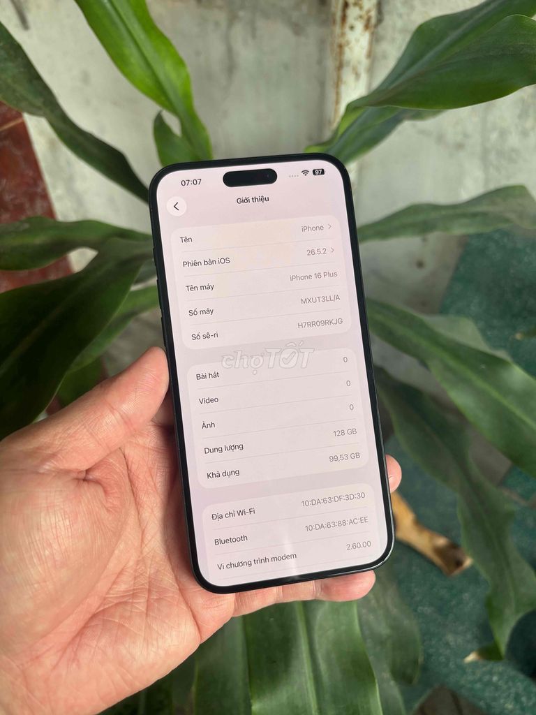 iPhone 16 Plus 128GB Đen Đã CNC khe SIM. Mua bán Điện thoại tại Thành phố Biên Hòa Đồng Nai được đăng bởi Thạch Lê hình 1