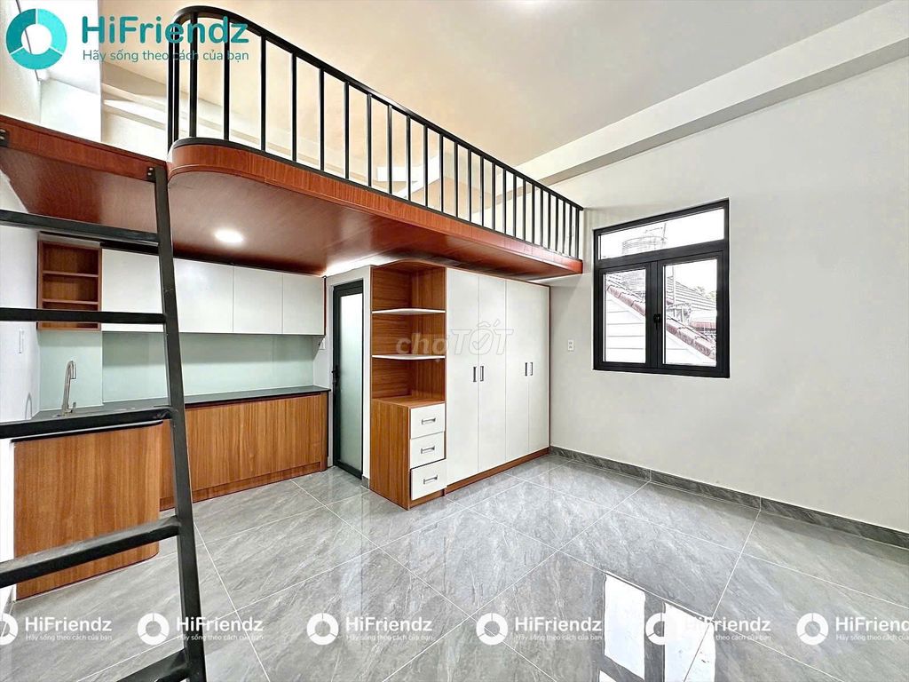 DUPLEX GÁC CAO THOÁNG MÁT - TÒA NHÀ THANG MÁY NGAY DƯƠNG QUẢNG HÀM