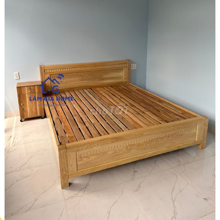 giường gỗ-giường 1m2 =