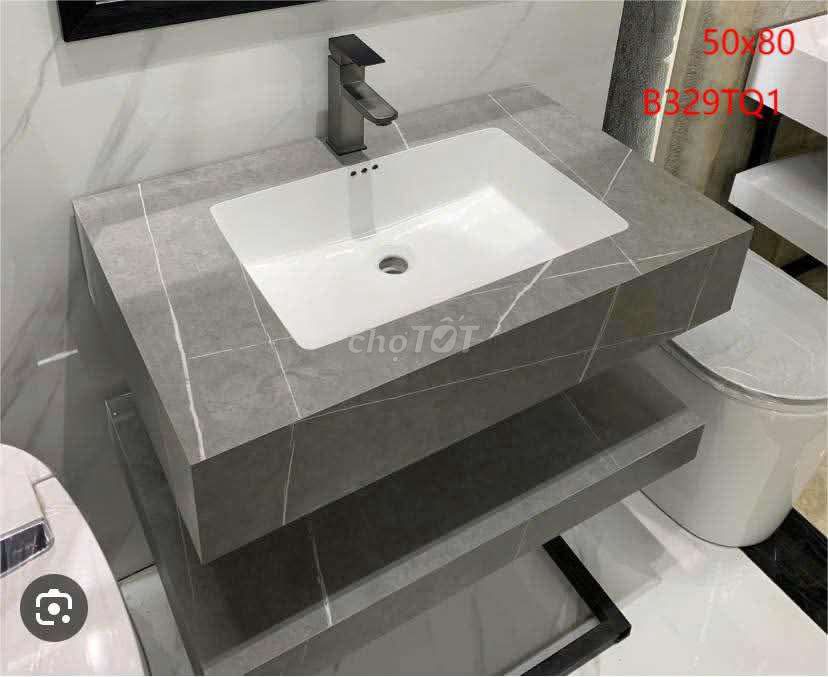 Bàn đá lavabo 2 tầng âm tràn. Mua bán Thiết bị vệ sinh, nhà tắm tại Quận Đống Đa Hà Nội được đăng bởi tk 681 hình 1