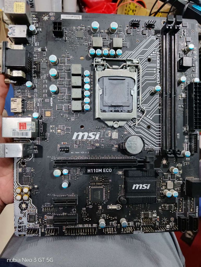 Bo mạch chủ MSI H110M ECO DDR4. Mua bán Linh kiện (RAM, Card...) tại Thành phố Thủ Đức Tp Hồ Chí Minh được đăng bởi Hùng PC hình 1