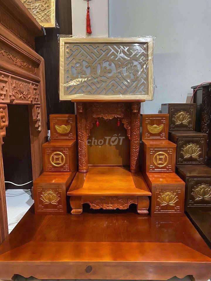Bàn thờ Thần Tài gỗ Tam cấp thu hút tài lộc. Mua bán Nội thất, đồ gia dụng khác tại Quận 6 Tp Hồ Chí Minh được đăng bởi nguyễn tuấn vỹ hình 1