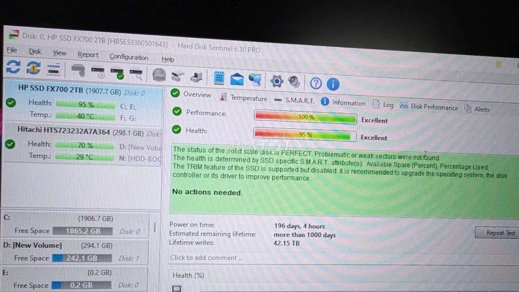 Ổ cứng SSD HP FX700 2TB. Mua bán Linh kiện (RAM, Card...) tại Thành phố Phan Thiết Bình Thuận được đăng bởi Laptop Rin No1 hình 1